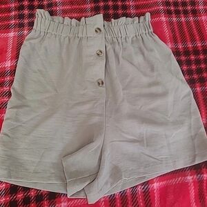 NWOT Moon & Stars Girls Size Large (14) Brown/Green Paperbag Shorts